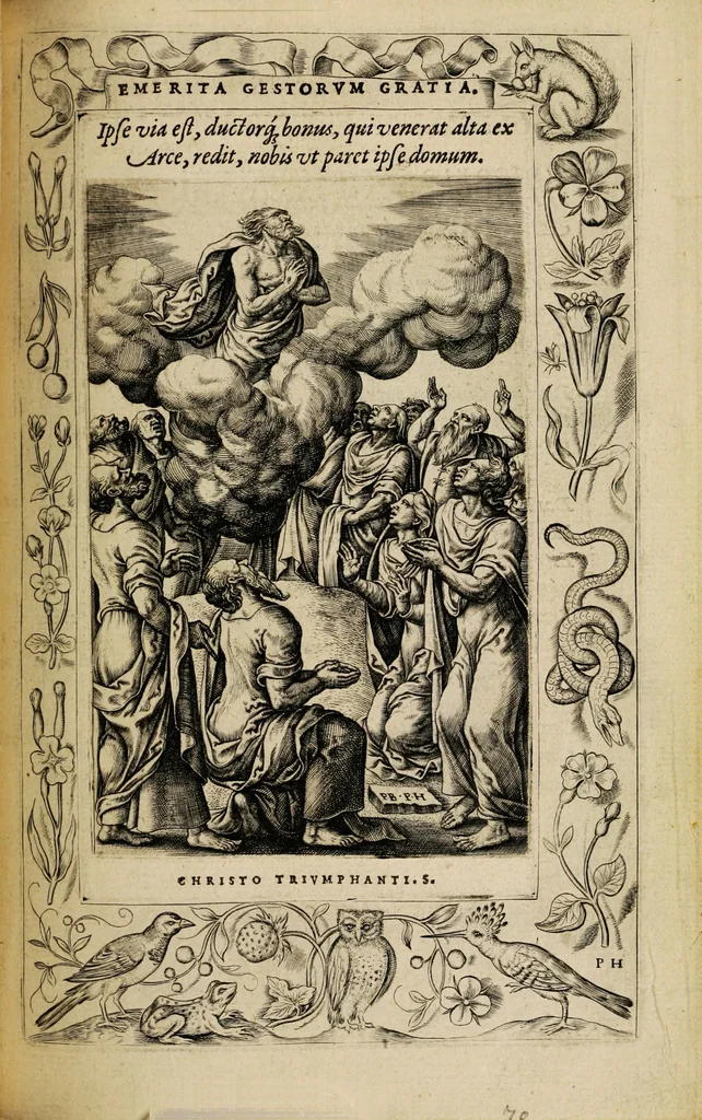 An illustration from Humanae salutis monumenta, 1571, leaf 145