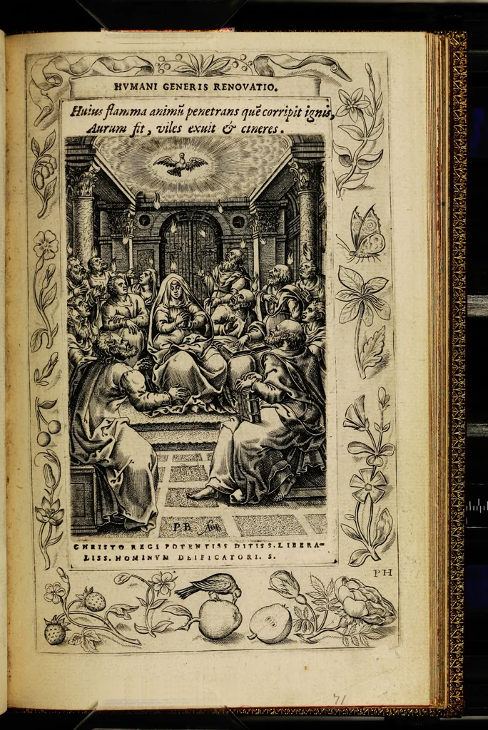 An illustration from Humanae salutis monumenta, 1571, leaf 147