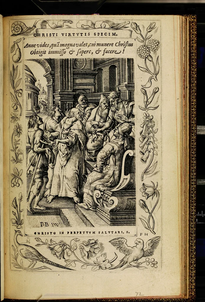 An illustration from Humanae salutis monumenta, 1571, leaf 149