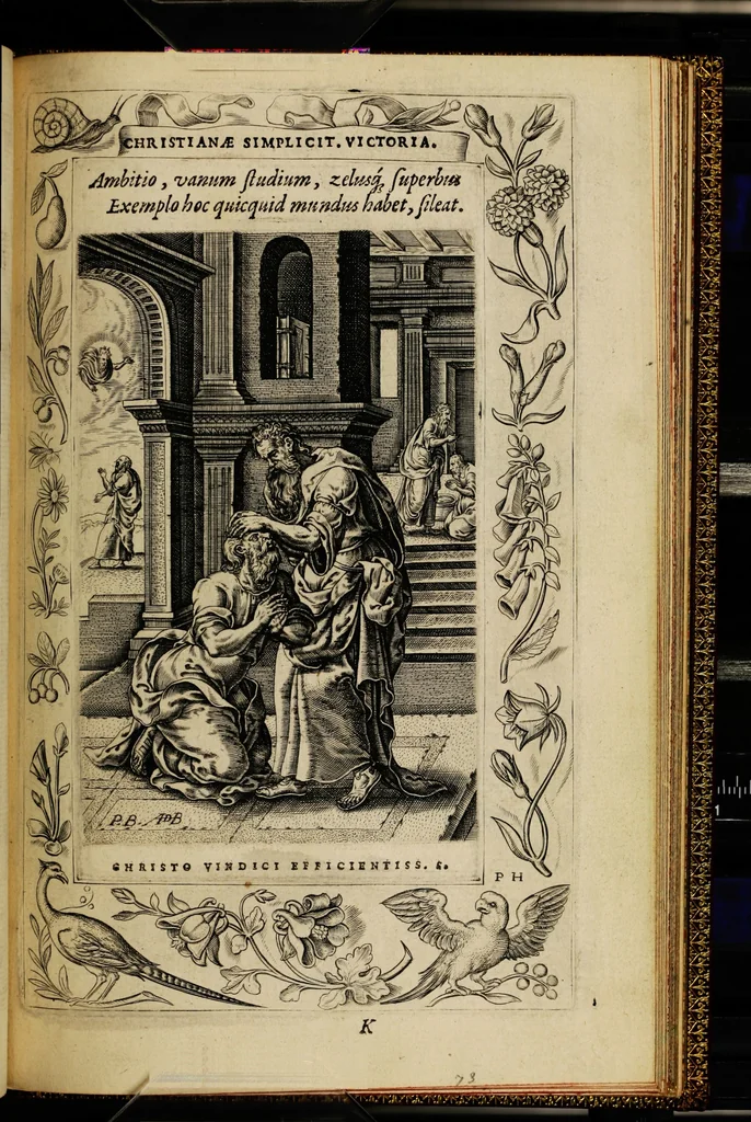 An illustration from Humanae salutis monumenta, 1571, leaf 151