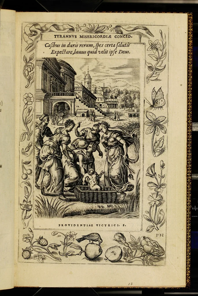 An illustration from Humanae salutis monumenta, 1571, leaf 31