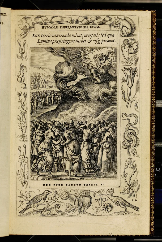 An illustration from Humanae salutis monumenta, 1571, leaf 41
