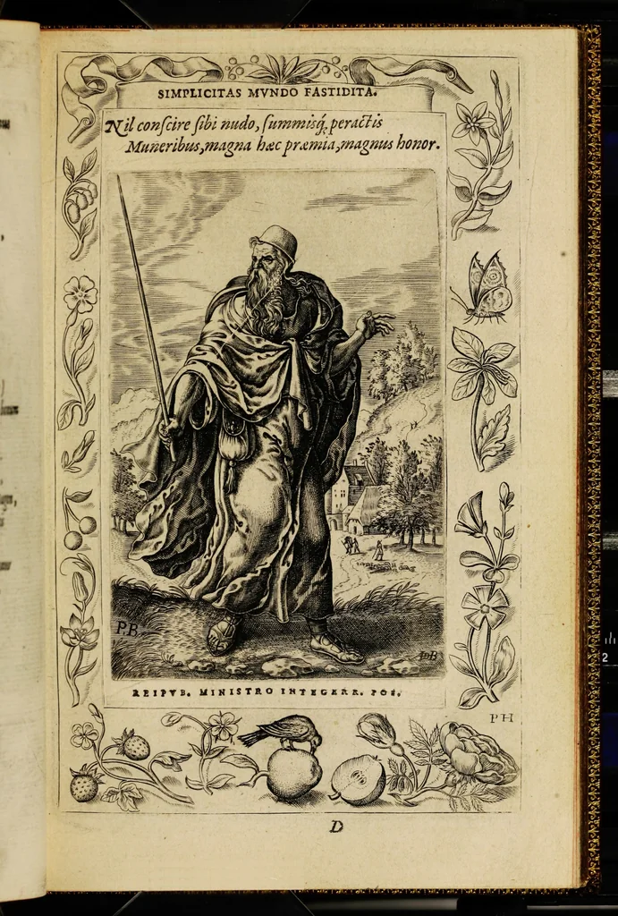 An illustration from Humanae salutis monumenta, 1571, leaf 55