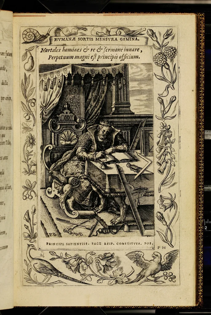 An illustration from Humanae salutis monumenta, 1571, leaf 61