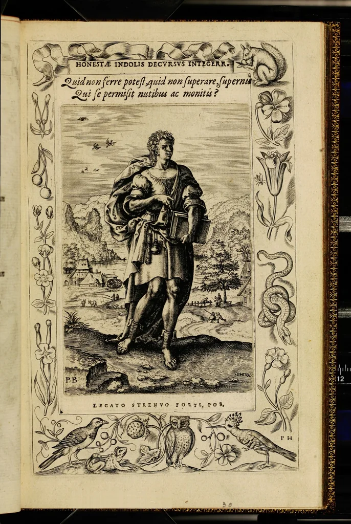 An illustration from Humanae salutis monumenta, 1571, leaf 65