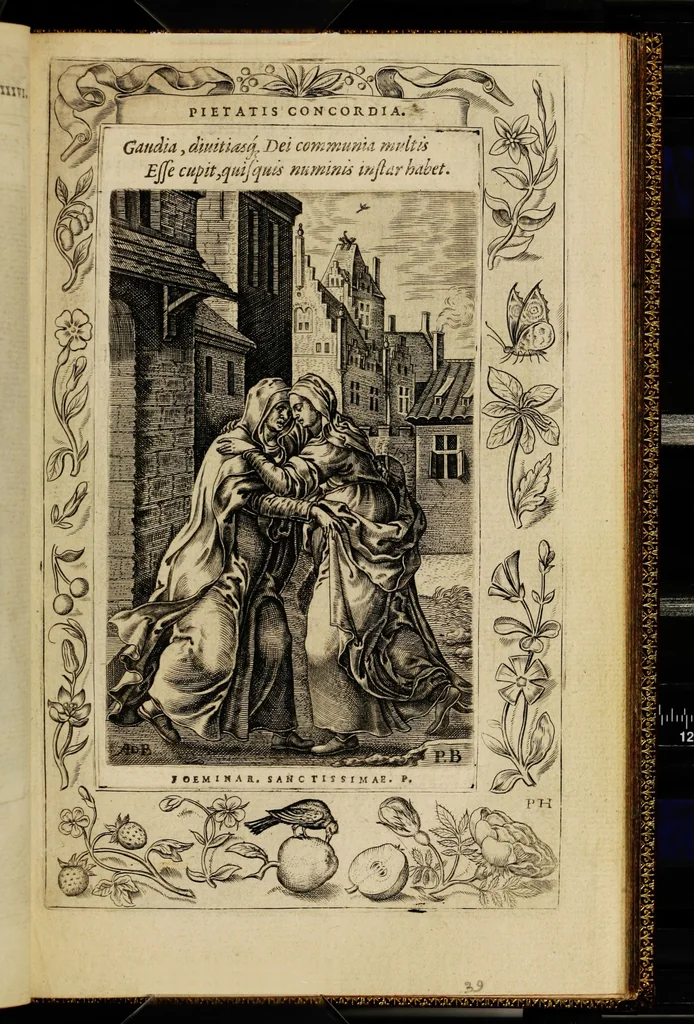 An illustration from Humanae salutis monumenta, 1571, leaf 83