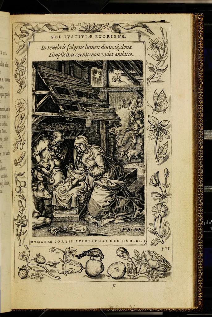 An illustration from Humanae salutis monumenta, 1571, leaf 87