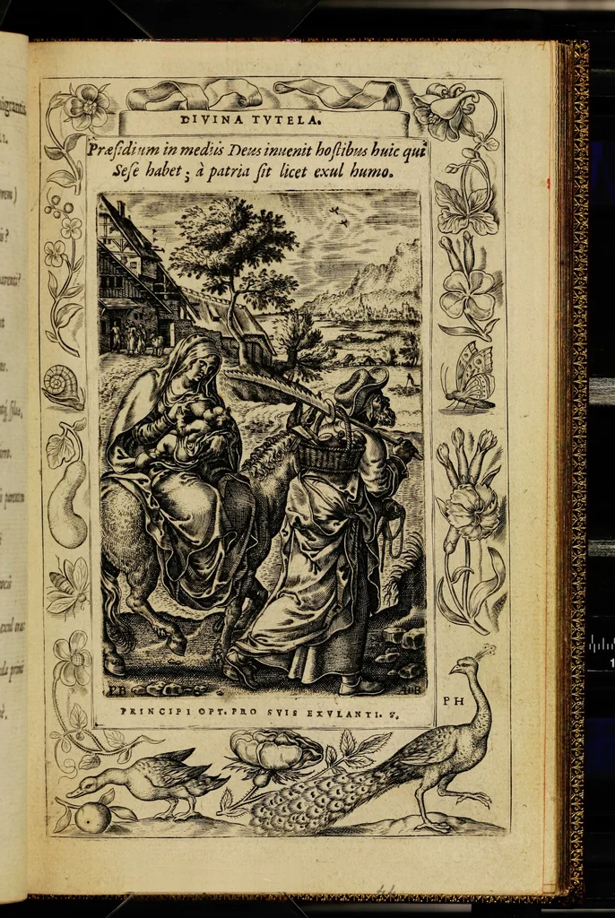 An illustration from Humanae salutis monumenta, 1571, leaf 93