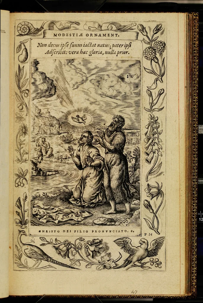 An illustration from Humanae salutis monumenta, 1571, leaf 99