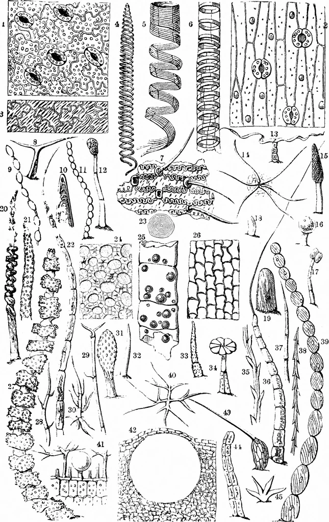 An illustration from Common objects of the microscope [electronic resource], 1900, leaf 73