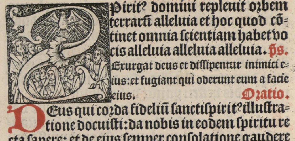 An illustration from Officiarium sacerdotum : ecclesie continens sacramenta : et modum administrandi ea : cum aliis commoditatibus que in ceteris desiderantur., 1505, leaf 225