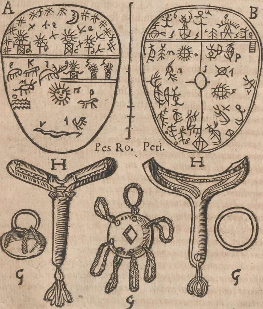 An illustration from Lapponia, id est, regionis Lapponum... descriptio, 1673, leaf 148