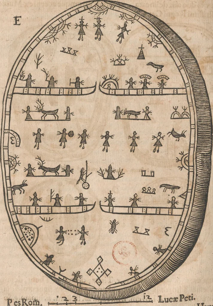 An illustration from Lapponia, id est, regionis Lapponum... descriptio, 1673, leaf 151