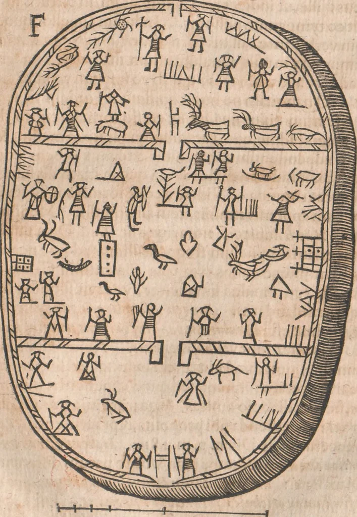 An illustration from Lapponia, id est, regionis Lapponum... descriptio, 1673, leaf 152