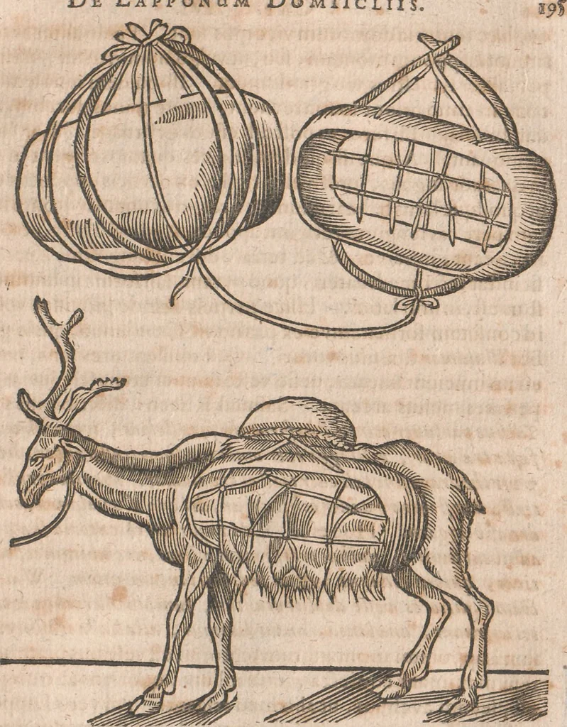 An illustration from Lapponia, id est, regionis Lapponum... descriptio, 1673, leaf 218