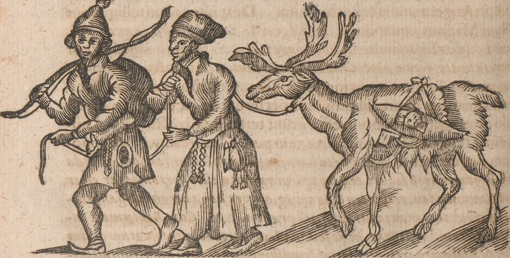 An illustration from Lapponia, id est, regionis Lapponum... descriptio, 1673, leaf 323