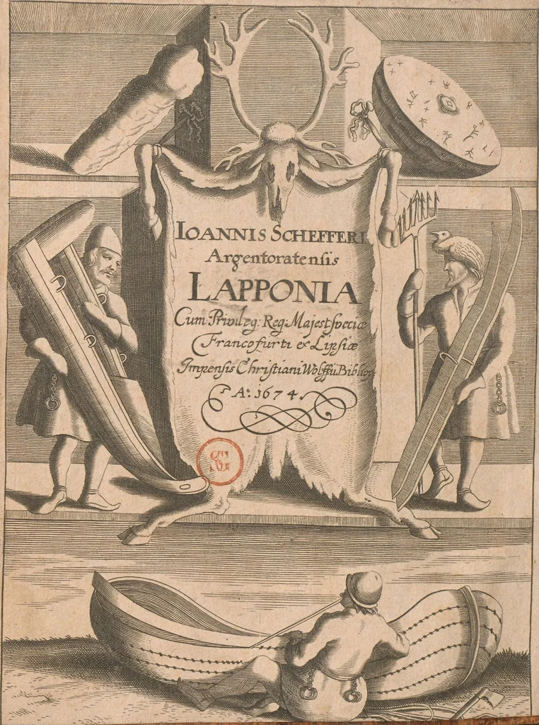 An illustration from Lapponia, id est, regionis Lapponum... descriptio, 1673, leaf 7