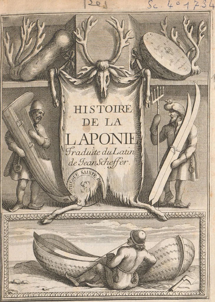 An illustration from Histoire de la Laponie : sa description..., 1678, leaf 10