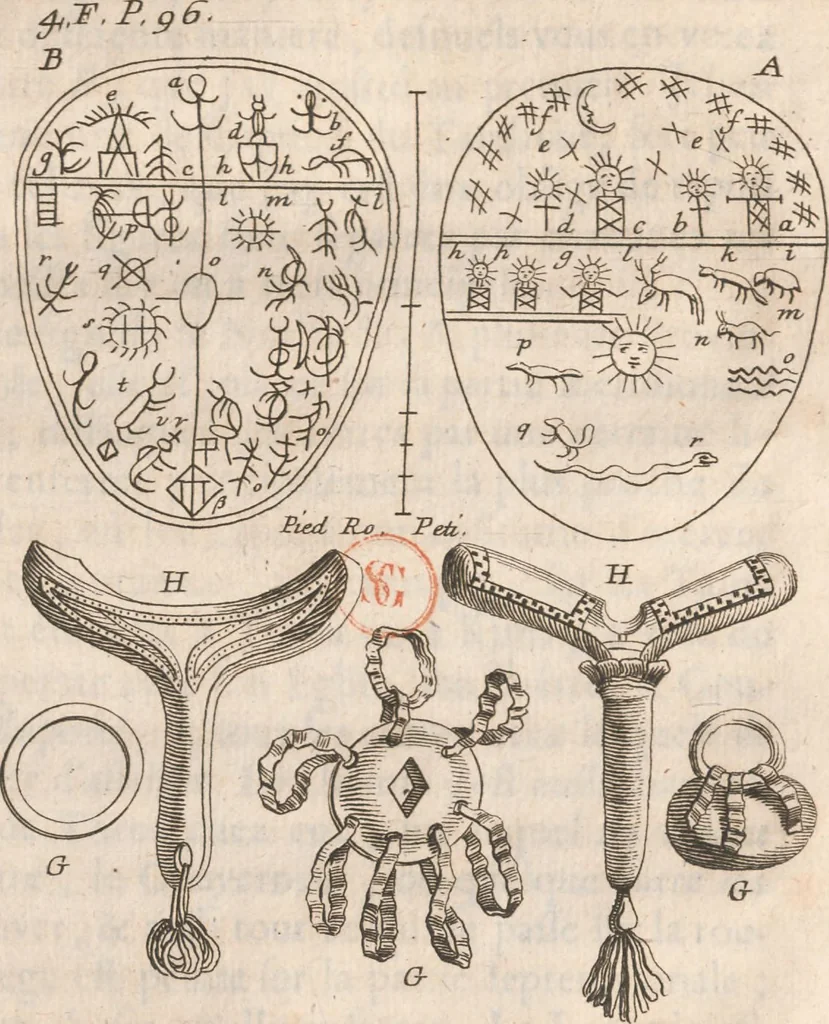 An illustration from Histoire de la Laponie : sa description..., 1678, leaf 130