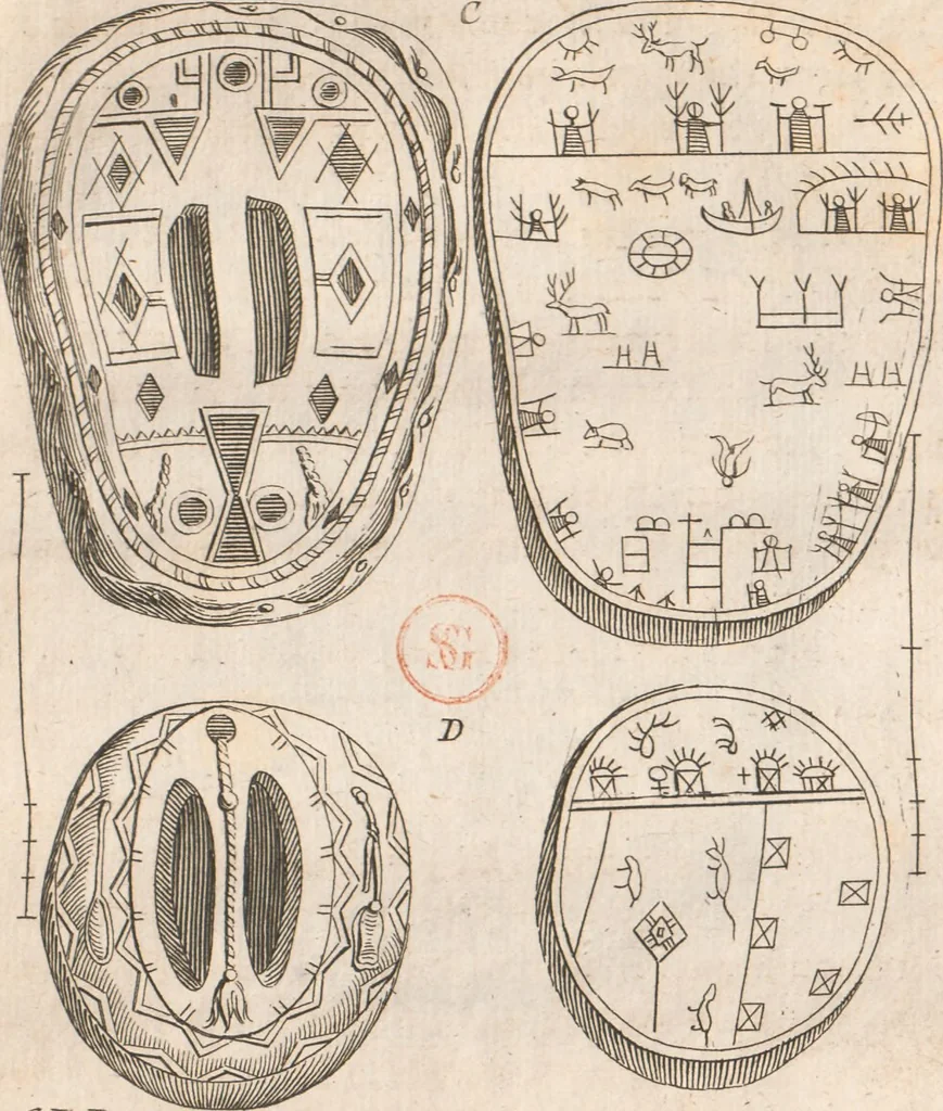 An illustration from Histoire de la Laponie : sa description..., 1678, leaf 134