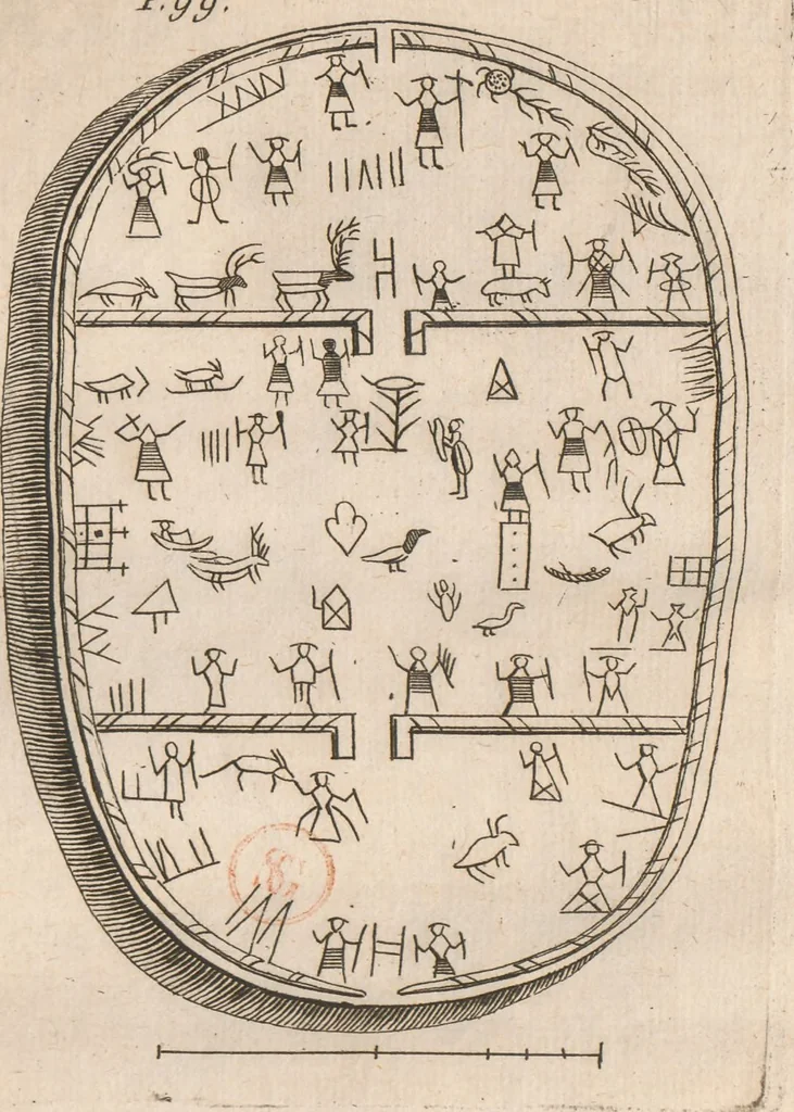 An illustration from Histoire de la Laponie : sa description..., 1678, leaf 137