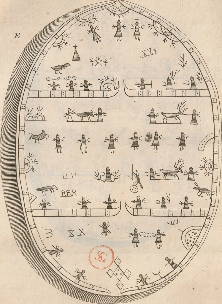An illustration from Histoire de la Laponie : sa description..., 1678, leaf 139