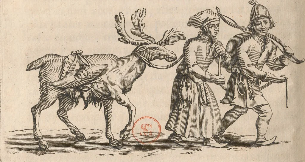 An illustration from Histoire de la Laponie : sa description..., 1678, leaf 337