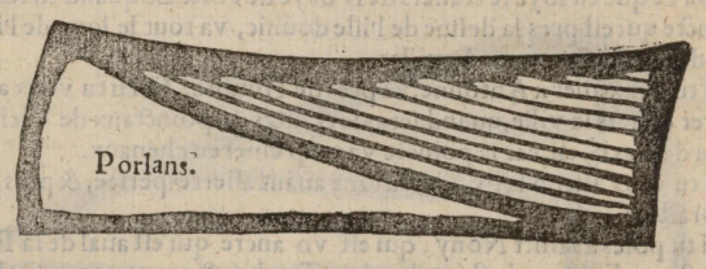 An illustration from Le Grand routier, pilotage et encrage de mer, tant des parties de France, Bretaigne, Angleterre que haultes Alemaignes... revueu et corrigé, 1571, leaf 101