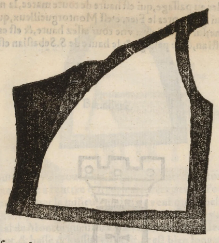 An illustration from Le Grand routier, pilotage et encrage de mer, tant des parties de France, Bretaigne, Angleterre que haultes Alemaignes... revueu et corrigé, 1571, leaf 42