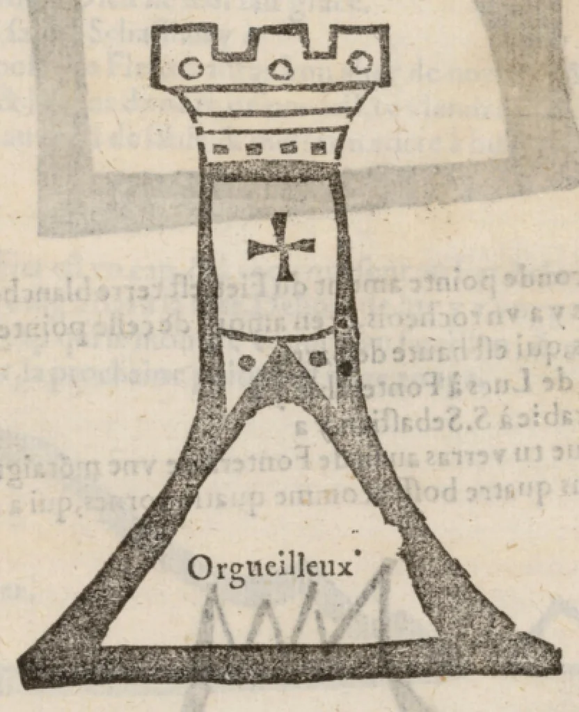 An illustration from Le Grand routier, pilotage et encrage de mer, tant des parties de France, Bretaigne, Angleterre que haultes Alemaignes... revueu et corrigé, 1571, leaf 43