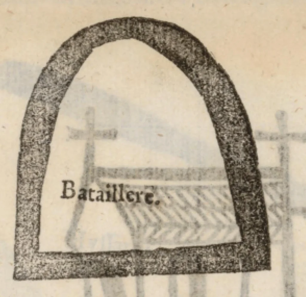 An illustration from Le Grand routier, pilotage et encrage de mer, tant des parties de France, Bretaigne, Angleterre que haultes Alemaignes... revueu et corrigé, 1571, leaf 44