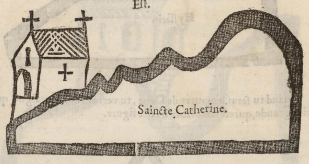 An illustration from Le Grand routier, pilotage et encrage de mer, tant des parties de France, Bretaigne, Angleterre que haultes Alemaignes... revueu et corrigé, 1571, leaf 47