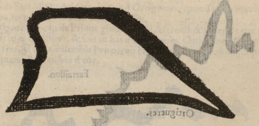 An illustration from Le Grand routier, pilotage et encrage de mer, tant des parties de France, Bretaigne, Angleterre que haultes Alemaignes... revueu et corrigé, 1571, leaf 66