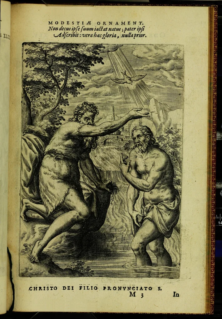 An illustration from Humanae salutis monumenta, 1583, leaf 101
