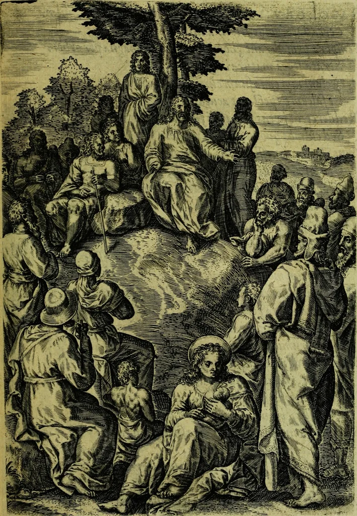 An illustration from Humanae salutis monumenta, 1583, leaf 107