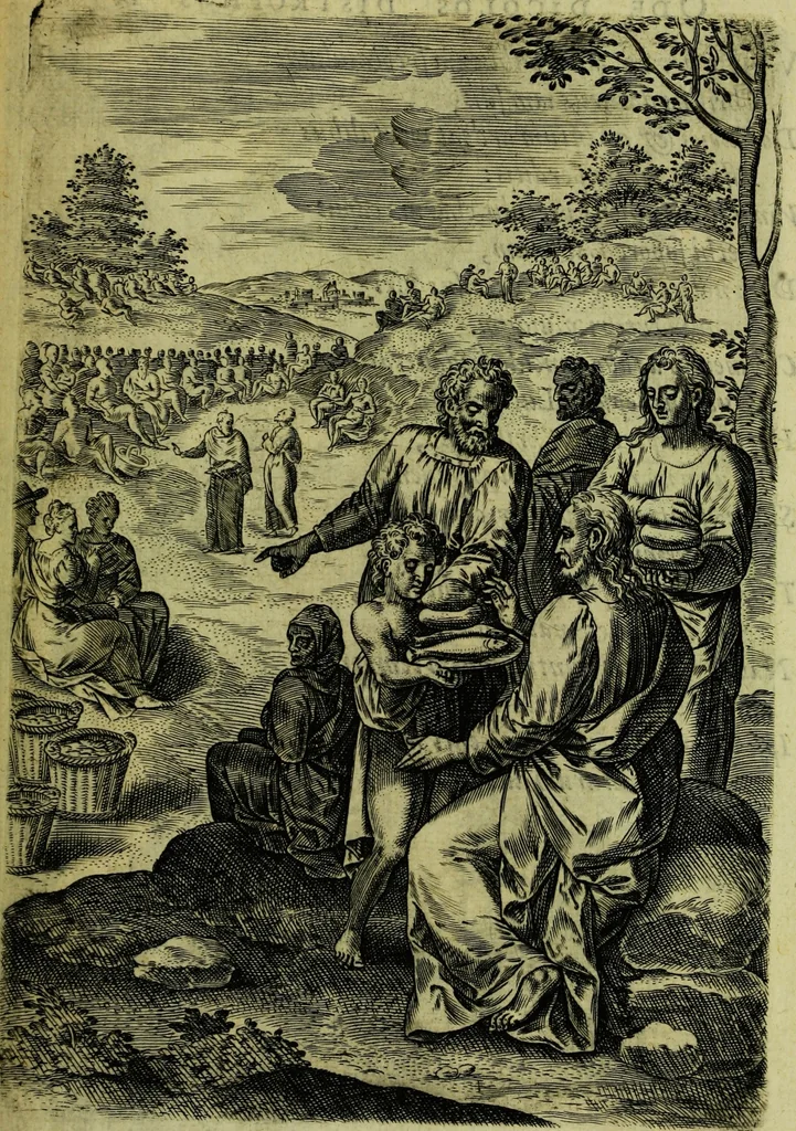 An illustration from Humanae salutis monumenta, 1583, leaf 111