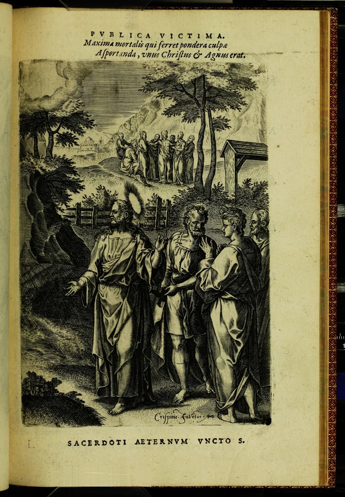 An illustration from Humanae salutis monumenta, 1583, leaf 119