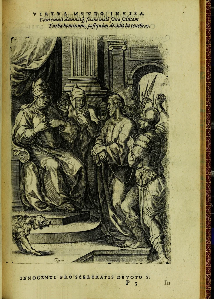 An illustration from Humanae salutis monumenta, 1583, leaf 125