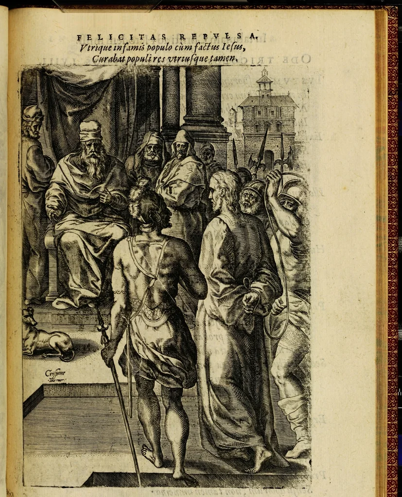 An illustration from Humanae salutis monumenta, 1583, leaf 127