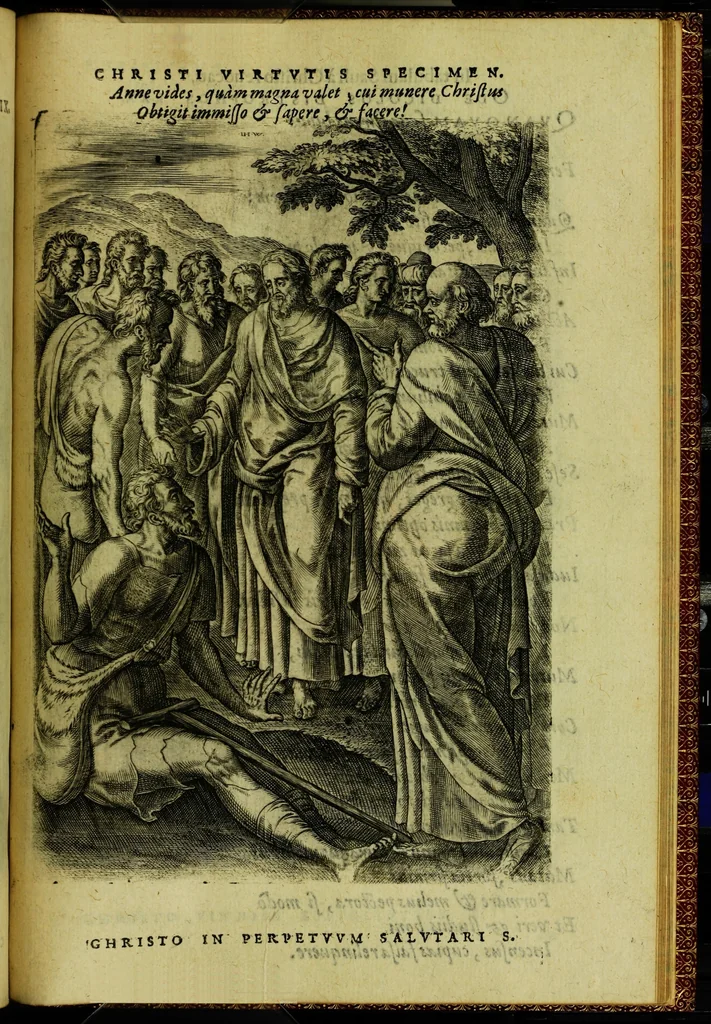 An illustration from Humanae salutis monumenta, 1583, leaf 151