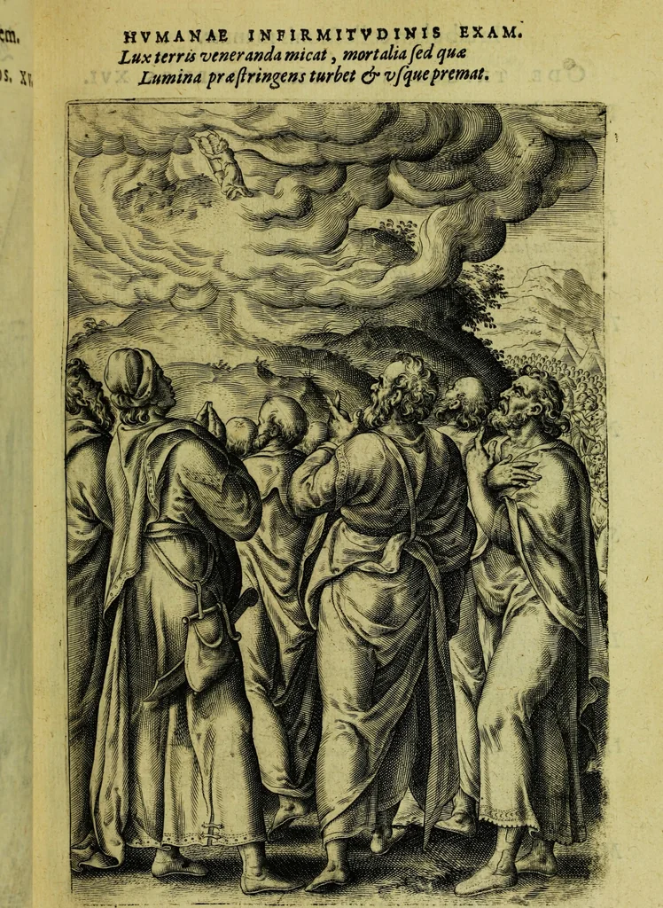 An illustration from Humanae salutis monumenta, 1583, leaf 43