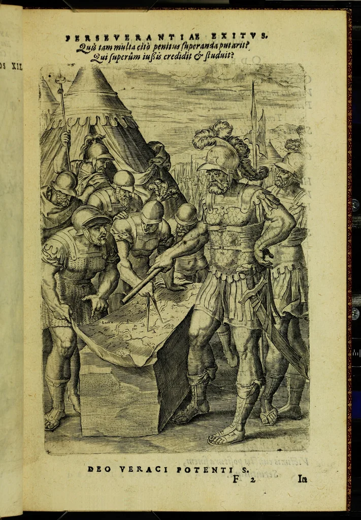 An illustration from Humanae salutis monumenta, 1583, leaf 51
