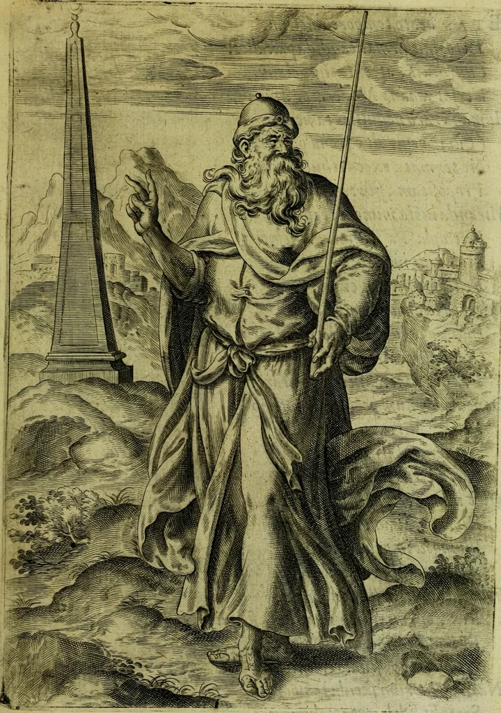 An illustration from Humanae salutis monumenta, 1583, leaf 57