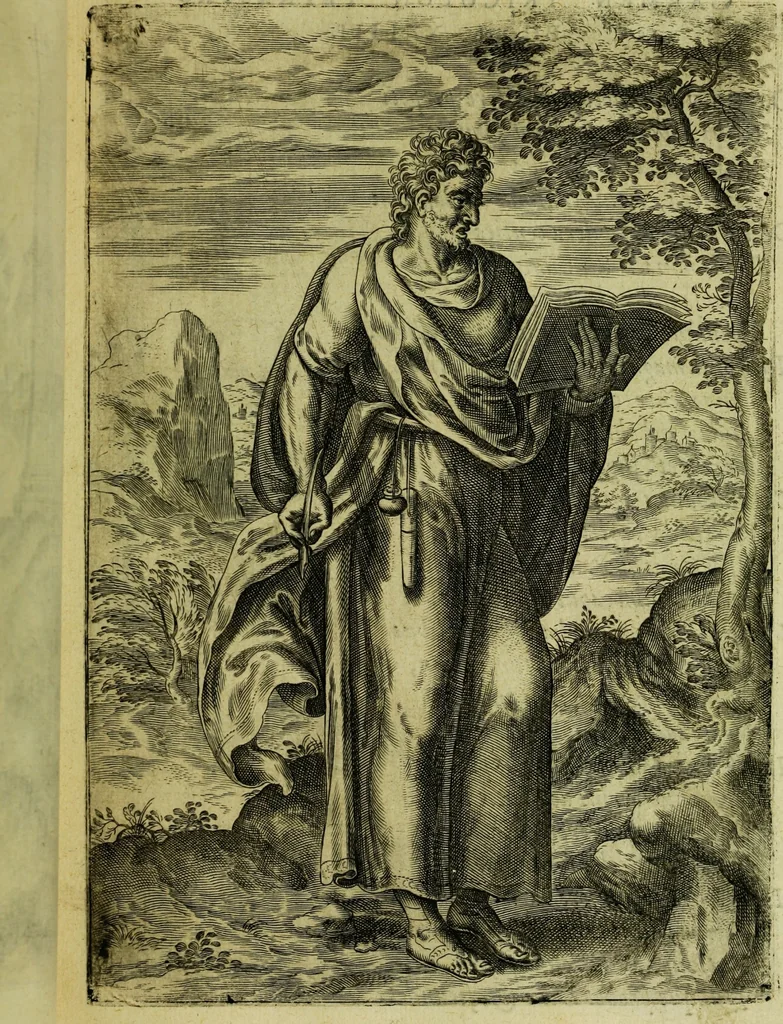 An illustration from Humanae salutis monumenta, 1583, leaf 59