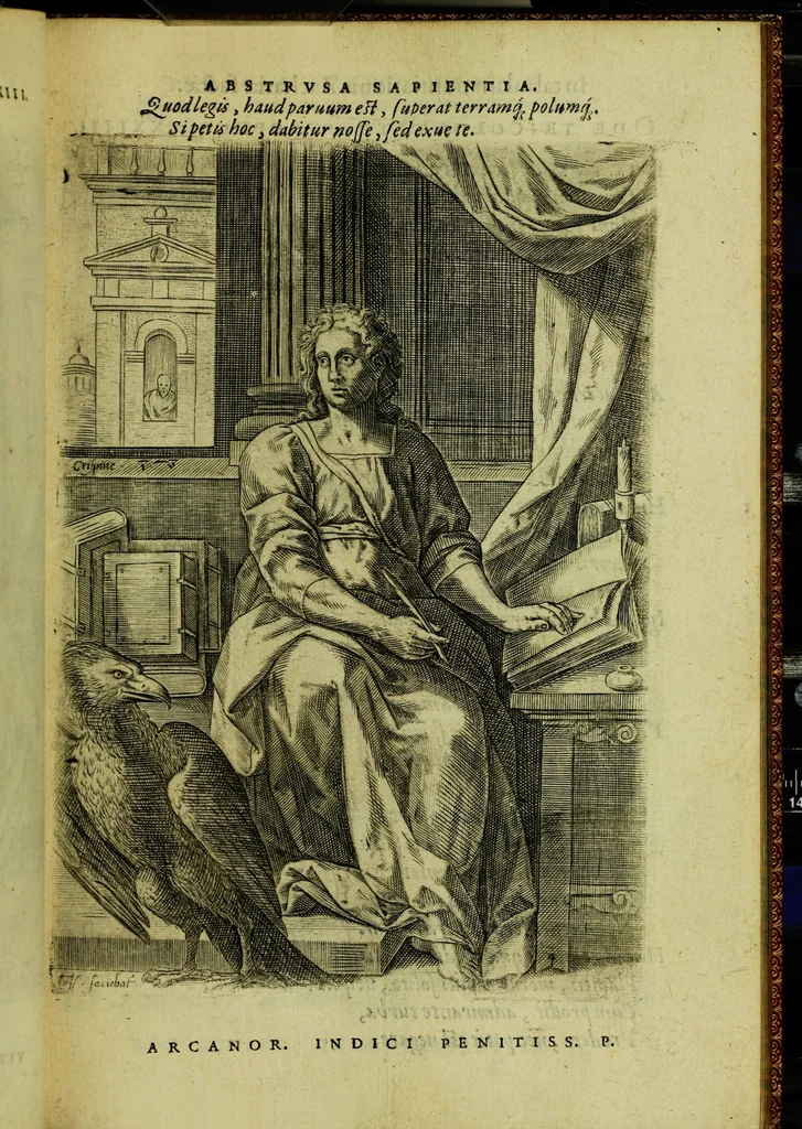 An illustration from Humanae salutis monumenta, 1583, leaf 79