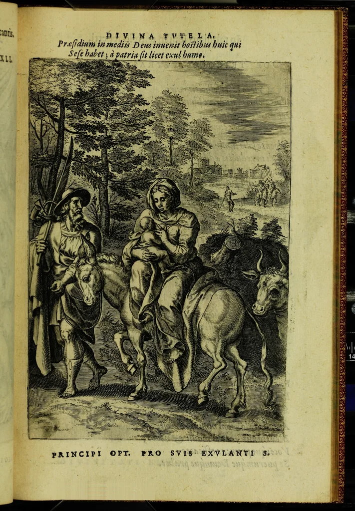 An illustration from Humanae salutis monumenta, 1583, leaf 95
