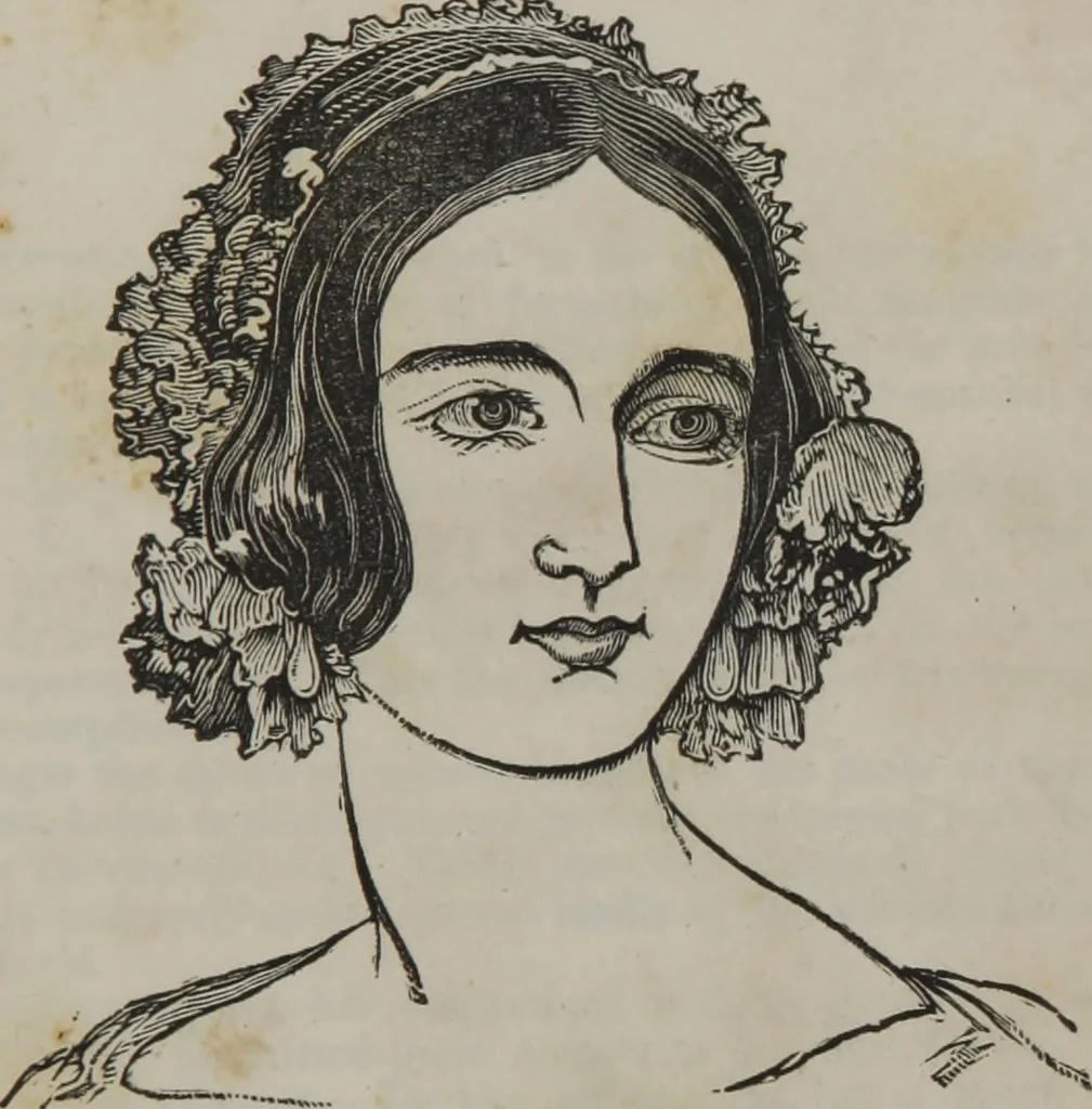 An illustration from Coombs's standard phrenology : exhibiting the exact phrenological admeasurements of above fifty distinguished and extraordinary personages, of both sexes : with skulls of the various nations of the world : embellished with above 50 engravings, and poetical descriptions of beauty, intellect, and physiognomy : with observations explanatory of the science, adapted to the character of [blank], 1841, leaf 4