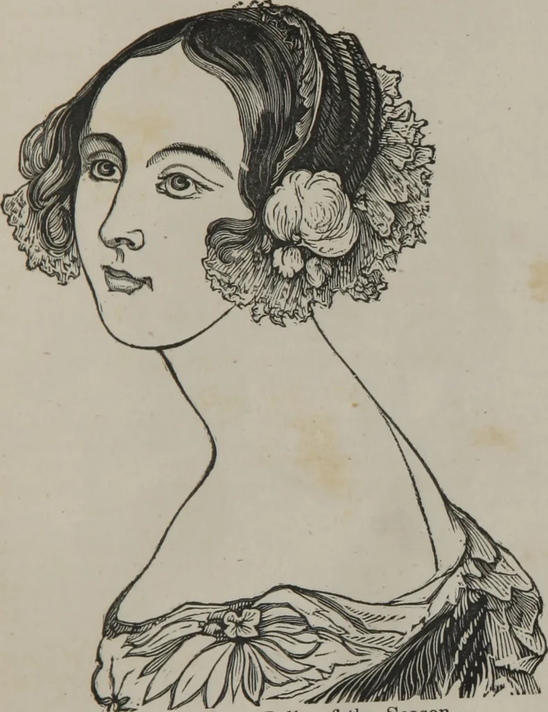 An illustration from Coombs's standard phrenology : exhibiting the exact phrenological admeasurements of above fifty distinguished and extraordinary personages, of both sexes : with skulls of the various nations of the world : embellished with above 50 engravings, and poetical descriptions of beauty, intellect, and physiognomy : with observations explanatory of the science, adapted to the character of [blank], 1841, leaf 40