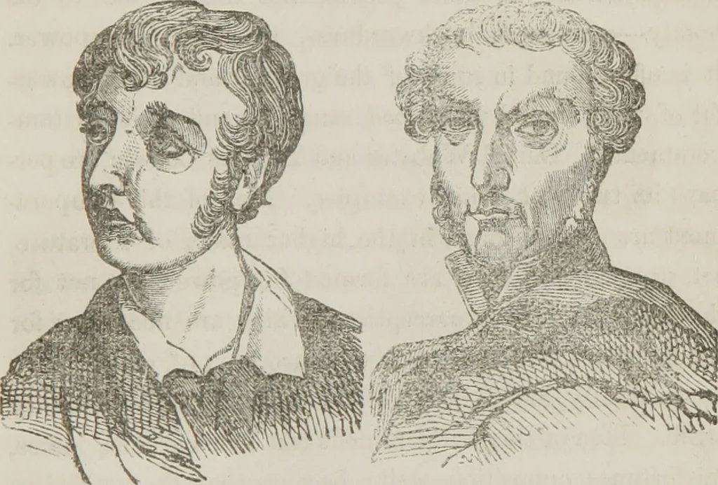 An illustration from Lectures on mental science according to the philosophy of phrenology : delivered before the Anthropological Society of the Western Liberal Institute of Marietta, Ohio, in the autumn of 1851, 1854, leaf 76