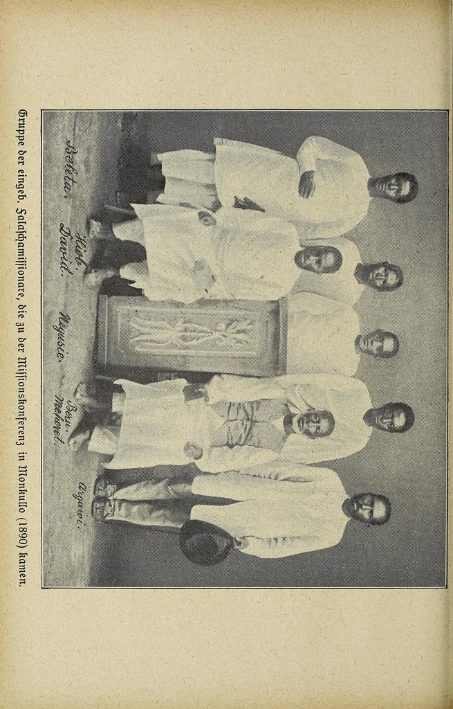 An illustration from 60 [i.e. sechzig] Jahre in der Mission unter den Falaschas in Abessinien : Selbstbiographie des Missionars Johann Martin Flad, 1922, leaf 382